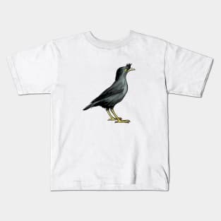 Crested Myna Kids T-Shirt